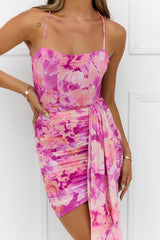 Don't You Wish Mesh Mini Dress Purple
