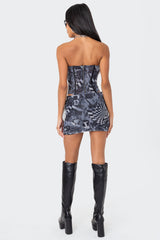 Aly Mesh Corset Top