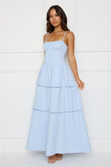 Chic At Sunset Maxi Dress Blue