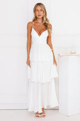 Fashionably Ever After Maxi Dress White