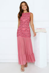 Rosehaven Maxi Dress Rose