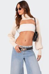 Astrid Turtle Neck Shrug Sweater