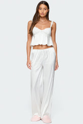 Izabella Satin Effect Pants