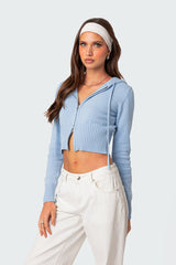 Desiree Knitted Hooded Cardigan