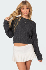 Poppy Cable Knit Sweater
