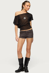 Feliciti Studded Cargo Shorts