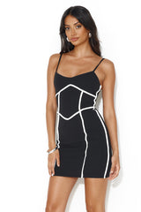 For My Eyes Mini Dress Black