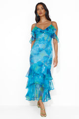 Stars Of Her Maxi Dress Blue