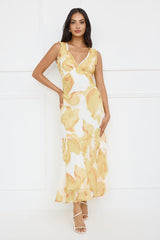 Lemon Meringue Maxi Dress Yellow