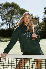 BASE Slip On Emblem Hoodie Green