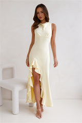 Lavish Status Maxi Dress Yellow