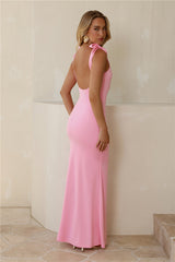 Effortless Drama Maxi Dress Pink