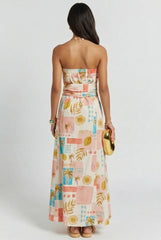 Poolside Mosaic Maxi Dress