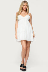 Bianca Ruffle Tiered Babydoll Dress
