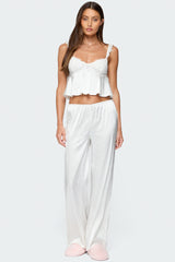 Izabella Satin Effect Pants