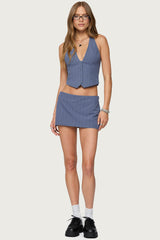 Frankey Pinstripe Mini Skort